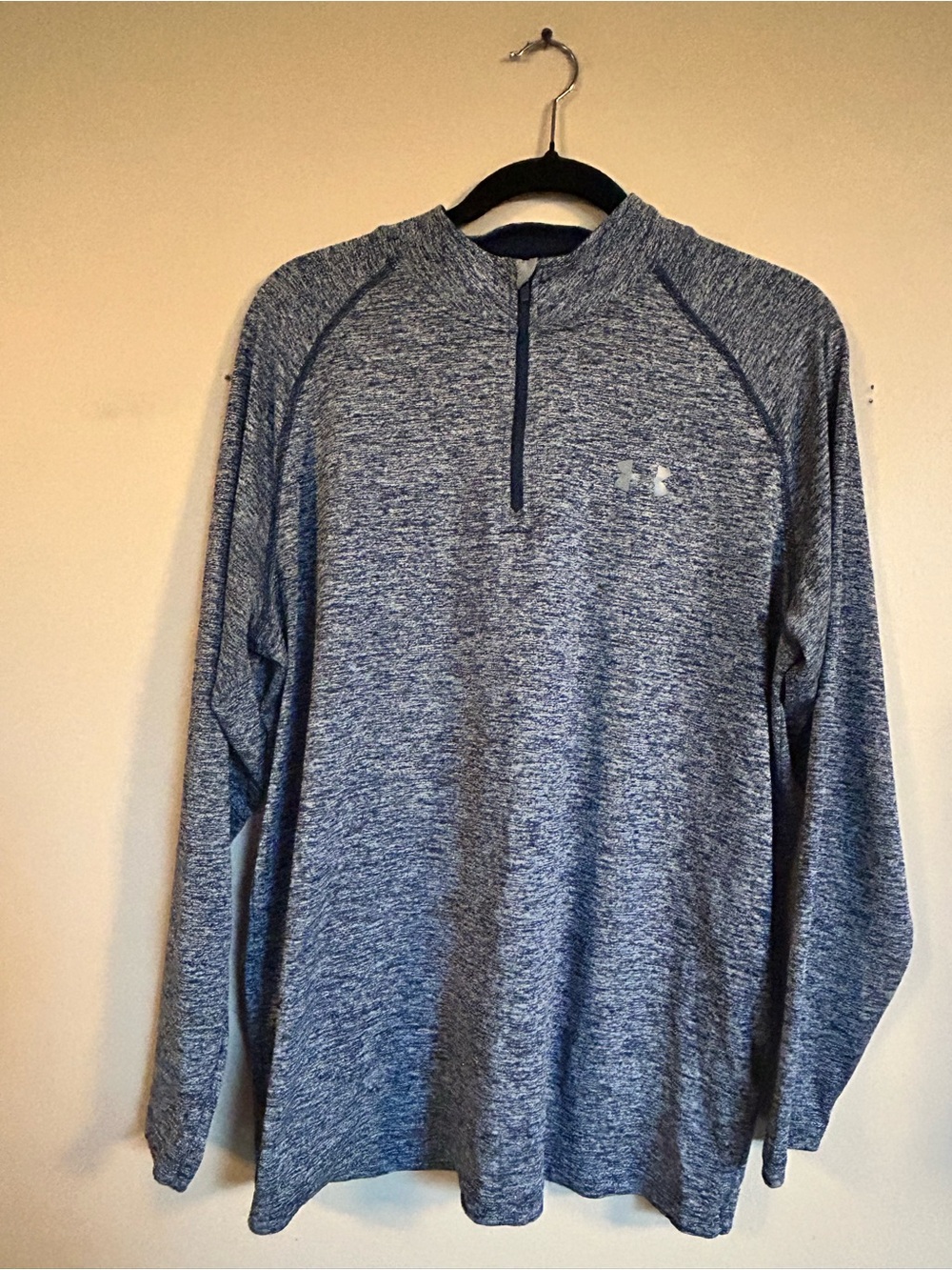 Under Armour HeatGear Men’s Large 1/4 Zip Heathered Pullover